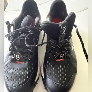 Under Armour Black and Red Baseball Turf Shoes